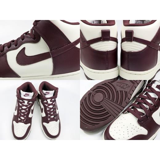NIKE WMNS DUNK HIGH RETRO ナイキ ウィメンズ ダンク ハイ BURGUNDY 