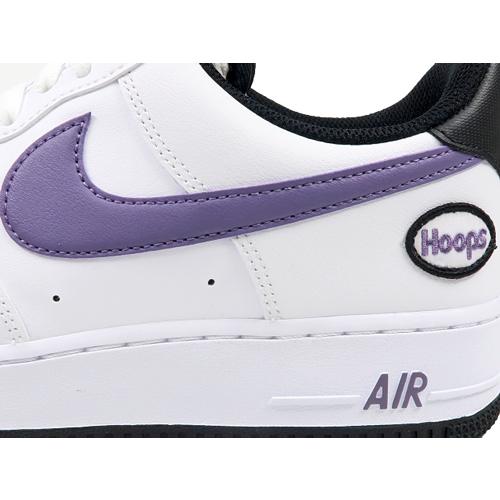 NIKE AIR FORCE 1 '07 LV8 ナイキ エア フォース 1 "HOOPS" WHITE/CANYON PURPLE-BLACK 白パープル黒｜marsone｜02