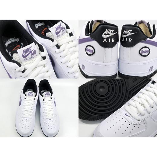 NIKE AIR FORCE 1 '07 LV8 ナイキ エア フォース 1 "HOOPS" WHITE/CANYON PURPLE-BLACK 白パープル黒｜marsone｜03