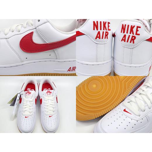NIKE（ナイキ） NIKE AIR FORCE 1 LOW RETRO エア フォース 1 白赤ガム