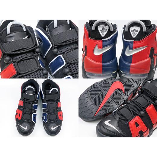 NIKE AIR MORE UPTEMPO ’96 ナイキ エア モア アップテンポ BLACK/UNIVERSITY RED/NAVY 黒赤ネイビー モアテン｜marsone｜04