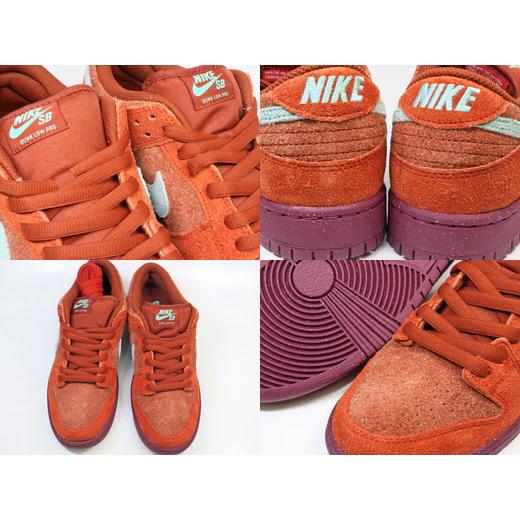 スケートボード NIKE SB Dunk Low Pro PRM Mystic Red NIKE SB Dunk Low PRO PRM Size 6.5/8W Mystic Red/Emerald