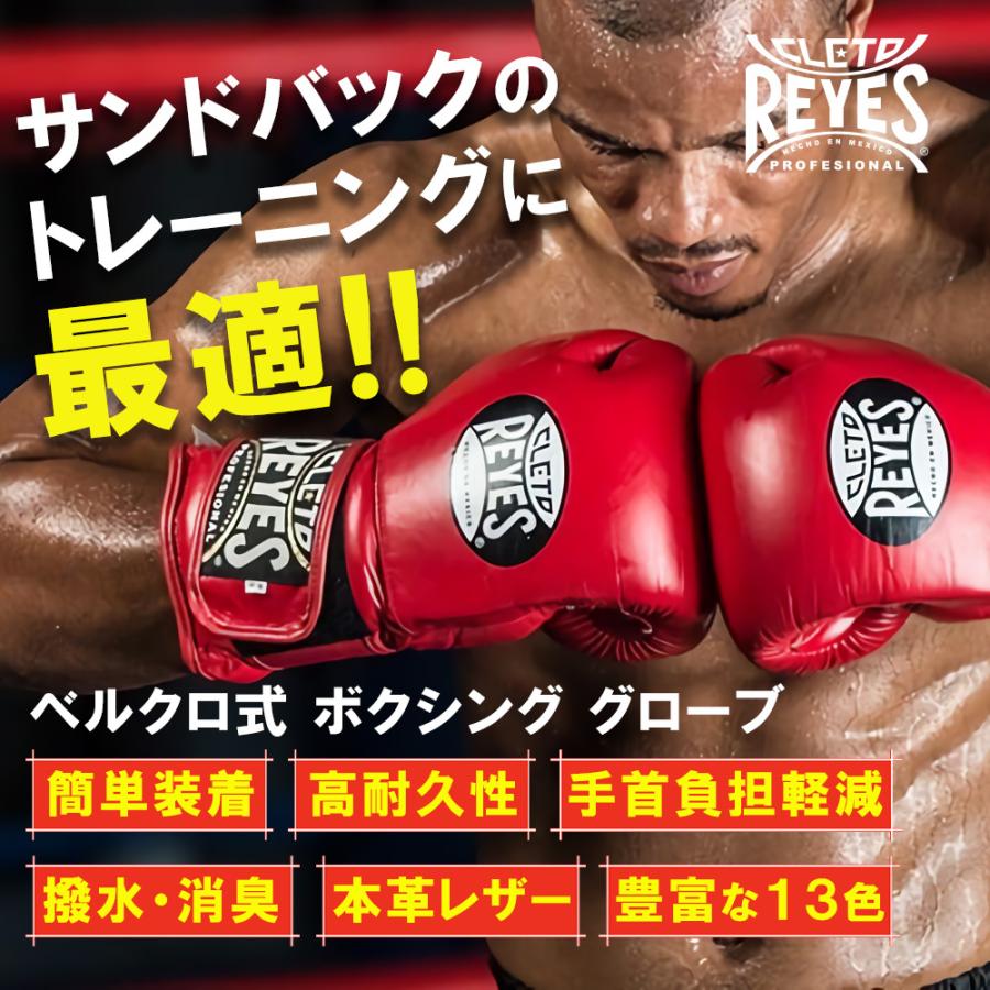 REYES レイジェス グローブ ボクシング ベルクロ式 本革 ボクシンググローブ トレーニング 格闘技 サンドバック スパーリンググローブ 女性用 14オンス｜marsplanet｜15