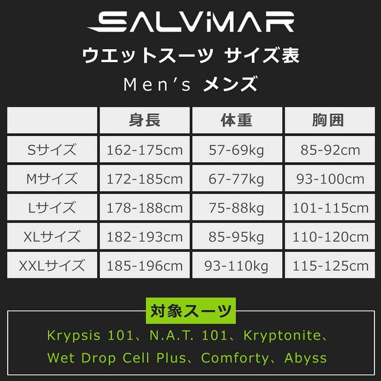 Salvimar サルビマー ウェットスーツ N.A.T 5.5mm 2ピース 裏スキン