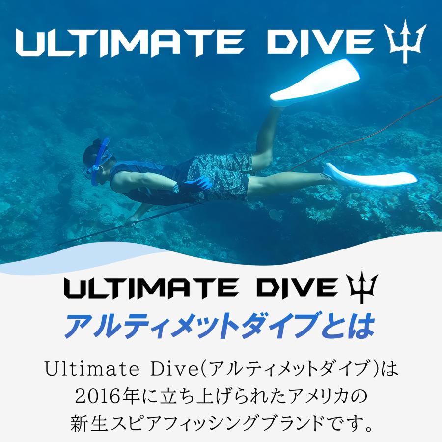 Ultimate Dive 銛 セット 3ピース 210cm シングルバーブ Heavy カーボン \u0026 グラスファイバー ポール 魚突き スピアフィッシング モリ 魚 突き もり 手銛の画像