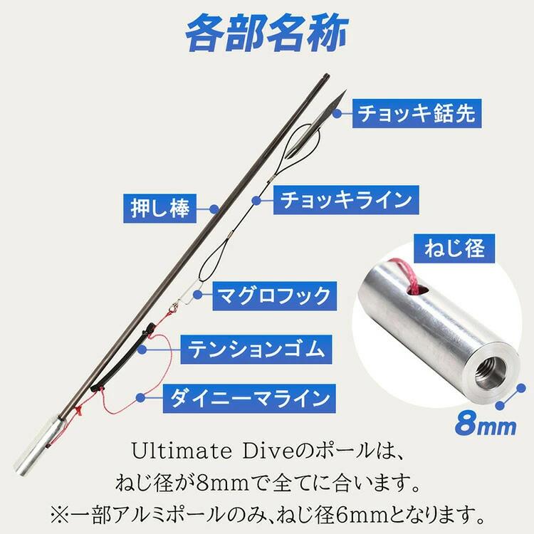 チョッキ銛 専用 替えパーツ | 銛先 ステンレス 銛 モリ 魚 突き
