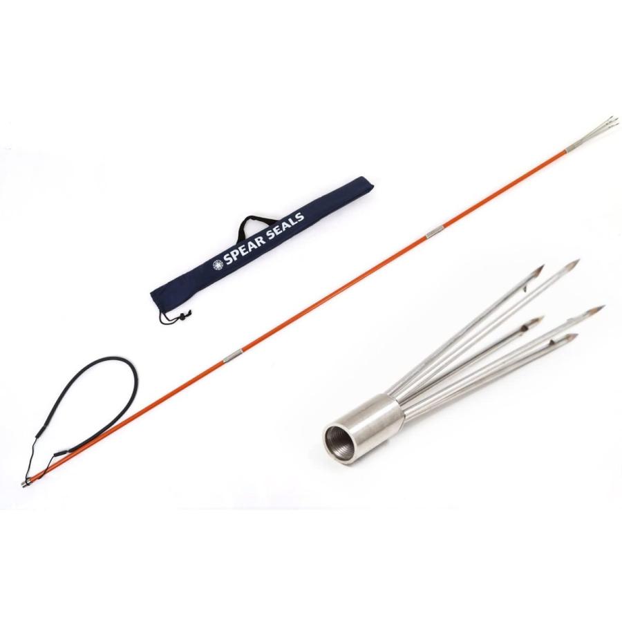 SPEAR SEALS 手銛 セット グラスファイバー 3ピース 5又 205cm SPEAR SEALS 手銛 セット グラスファイバー 3ピース 5又 205cm