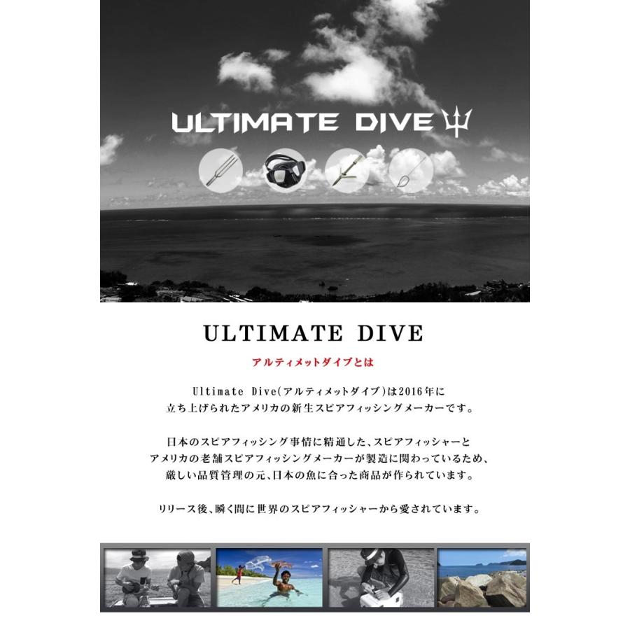 Ultimate Dive 手銛 セット カーボン チョッキ銛 2ピース 225cm 魚突き 