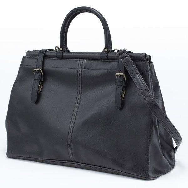 【日本製 国産】 木和田 Retro レトロ 2way ボストンバッグ トラベルバッグ ショルダーバッグ 天棒 日本製 ブラック 1486