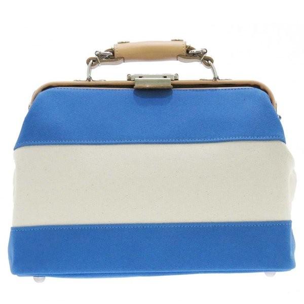 【ポイント10倍】木和田 KIWADA キワダ 2WAY ダレスバッグ ボストンバッグ 帆布 ボーダー 日本製 ブルー 1593-61 日本製 国産】 木和田 Kiwada キワダ 2WAY ダレスバッグ ボストン