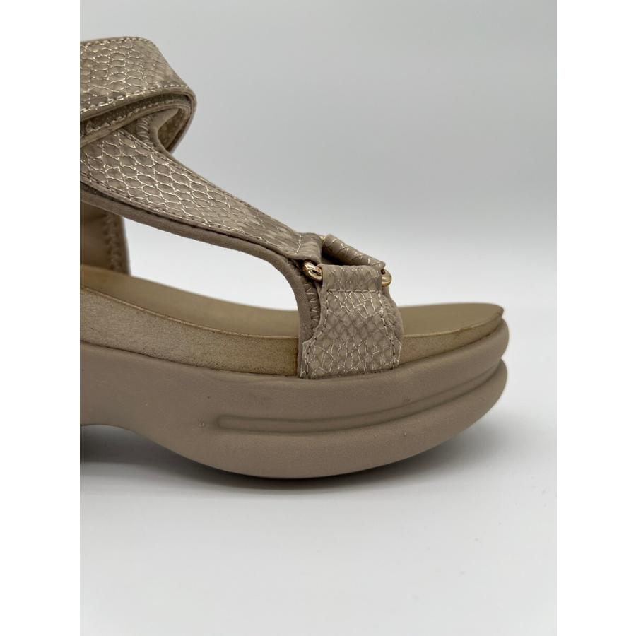 NO NAME（ノーネーム） コンクリート サンダル ベージュ 厚底 6.5cm
