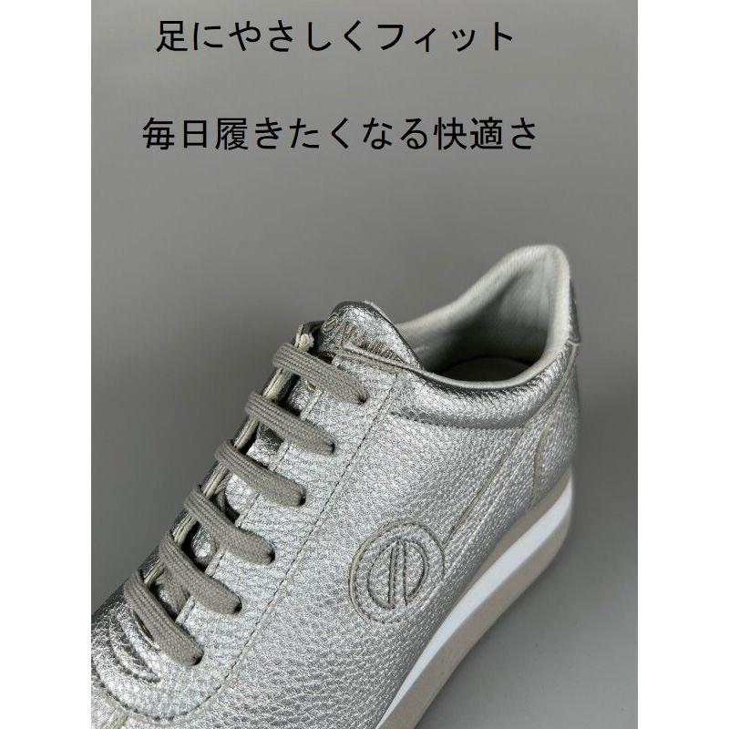 NO NAME（ノーネーム） スニーカー レディース シルバー 厚底 6cm