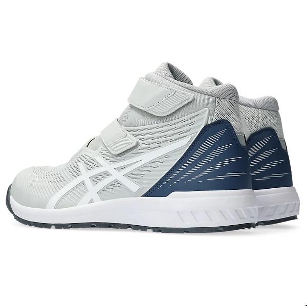 ASICS 安全靴 グラシアグレー ハイカット　WINJOB CP120 アシックス ウィンジョブCP120 グラシアグレー×ホワイト 26.5cm