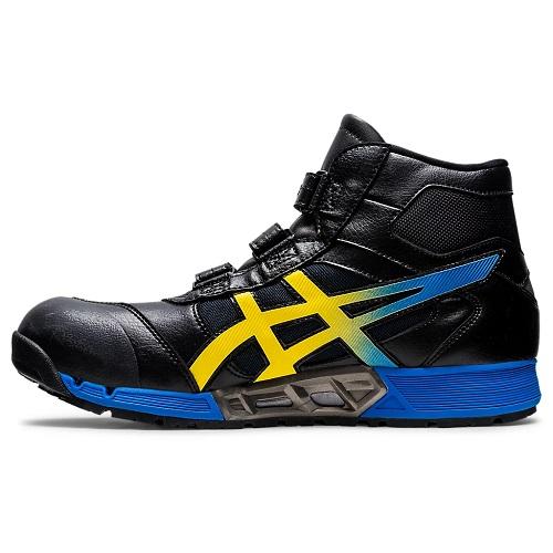 ASICSアシックスウィンジョブ CP308AC 001：ブラック×VBイエロー 