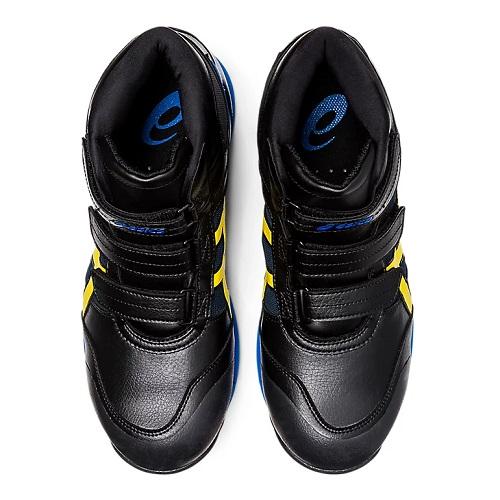 ASICSアシックスウィンジョブ CP308AC 001：ブラック×VBイエロー 