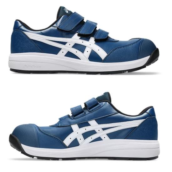 ASICS CP311安全靴 ホワイト/ネイビー ウィンジョブ ASICS WORKING SHOES アシックス 安全靴 CP311