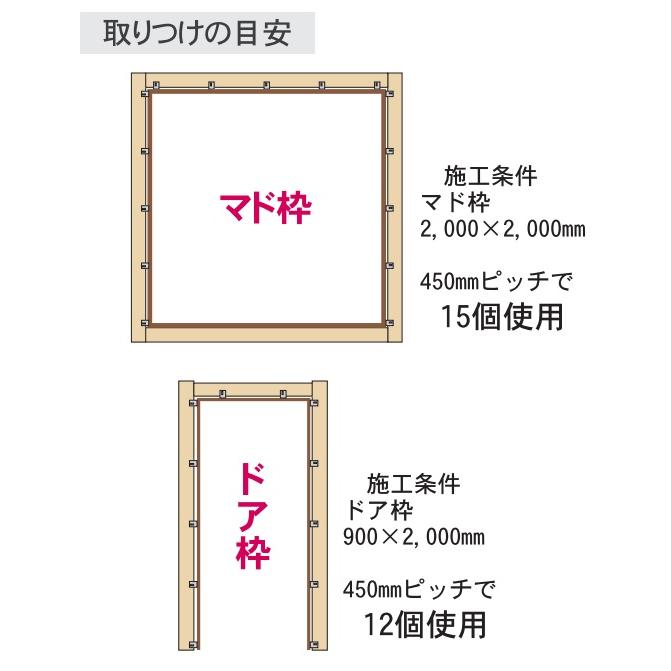 ダンドリビス 枠調整金具 枠一発A 100個入 K-WKA100-RX (枠固定 ダンドリビス 枠調整金具 枠一発A 100個入 K-WKA100-RX (枠固定