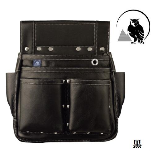 ふくろ倶楽部 朱雀 六型「黒」SZ-886K【釘袋・腰袋】 : 丸久金物 