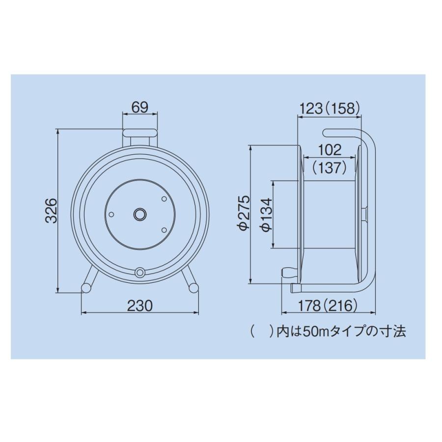 HATAYA ハタヤリミテッド サンデーリール 30m S-30【100V・標準型