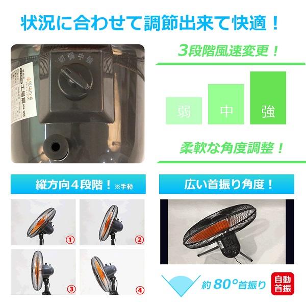 配送条件有】キタムラ産業 工業用 三脚型 大型扇風機 45cm羽根 