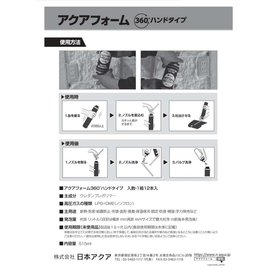 日本アクア アクアフォーム360°ハンドタイプ クリーム色 515ml