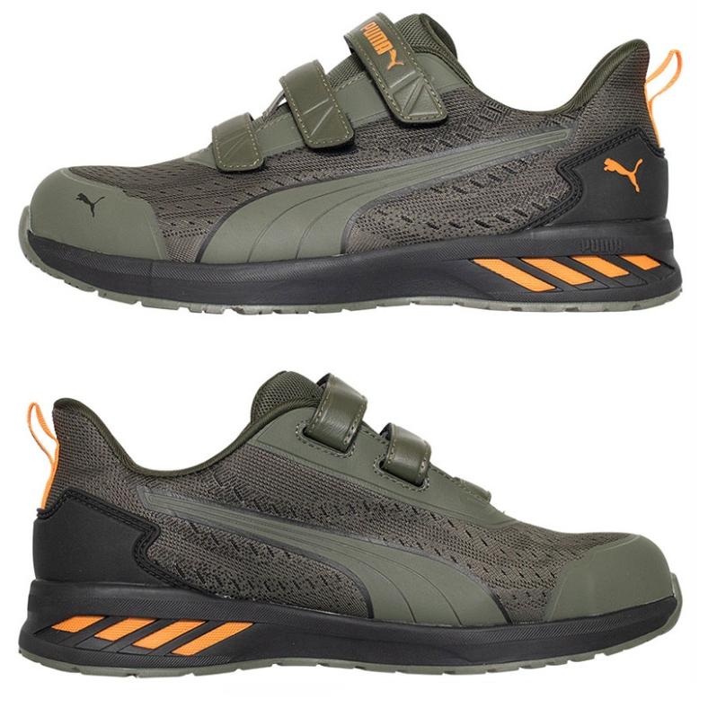 PUMA グライド オリーブ ロー フック＆ループ 安全靴　新品未使用 PUMA（プーマ） グライド オリーブ ロー フック＆ループ NO.64.407.0