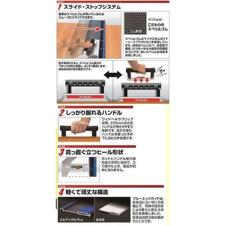 シンワ 【個人宛配送、都度お見積り】シンワ 丸ノコガイド定規 エル