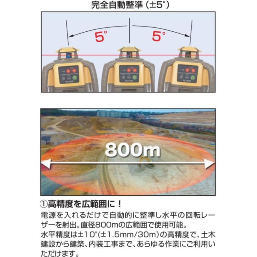 【送料無料】タジマツールトプコンローテーティングレーザー【乾電池仕様】RL-H5ADB+受光器LS-100D+三脚付　RL-H5ADB/LS-100D｜maru09｜02