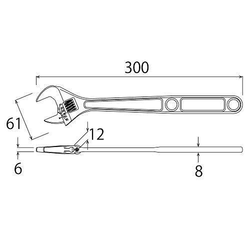 TOP（トップ） トップ工業 エアワイド 空調用モンキレンチ HY-32L（口