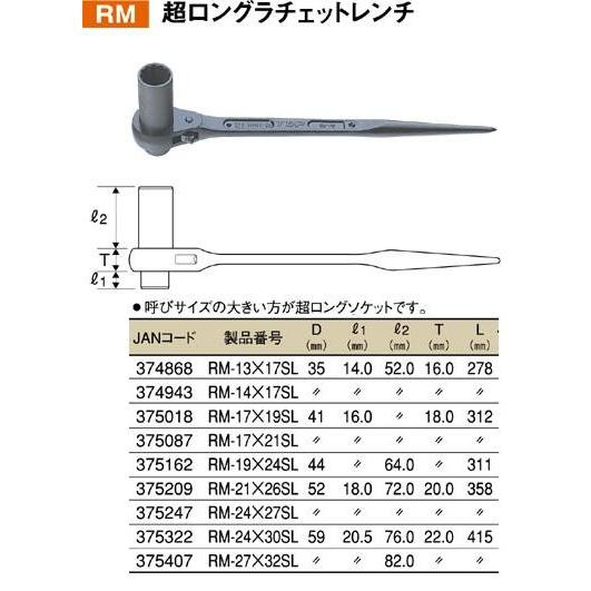 【数量限定】トップ工業 (TOP) 超ロングラチェットレンチ 24x27㎜ 片ロ Amazon | トップ工業 (TOP) 超ロングラチェットレンチ 24x27㎜ 片
