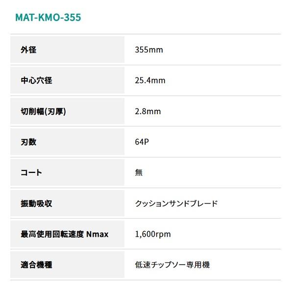 ヤマシン 神王 KAMIOH 外径355mm×64P×穴径25.4mm 刃厚2.8mm 鉄工用 MAT 