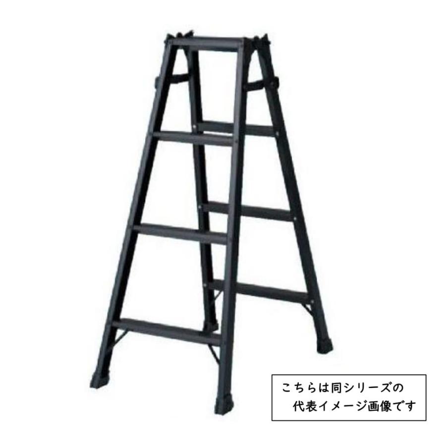 杉田エース はしご兼用脚立 黒 5段 S-TEP15【離島地域配送不可】 : 丸