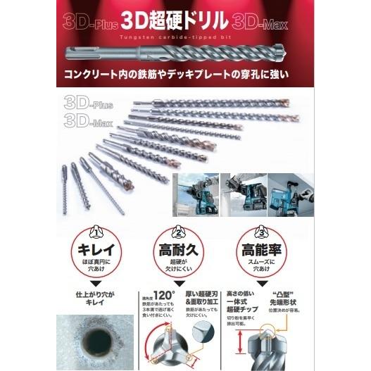 マキタ 3Dプラス超硬ドリル SDSプラス 3.2×115 A-53453【メール
