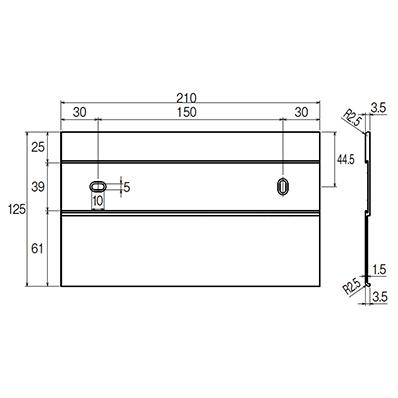 水上 アルミ室名札 211SN (125×210)【メール便可】 : 丸重 Yahoo!店