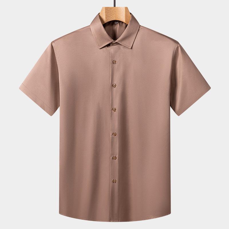 ワイシャツ クールビズ半袖 メンズ ボタンダウン ホリゾンタル ポロシャツ 吸水速乾 時短シャツ｜maru2022｜19
