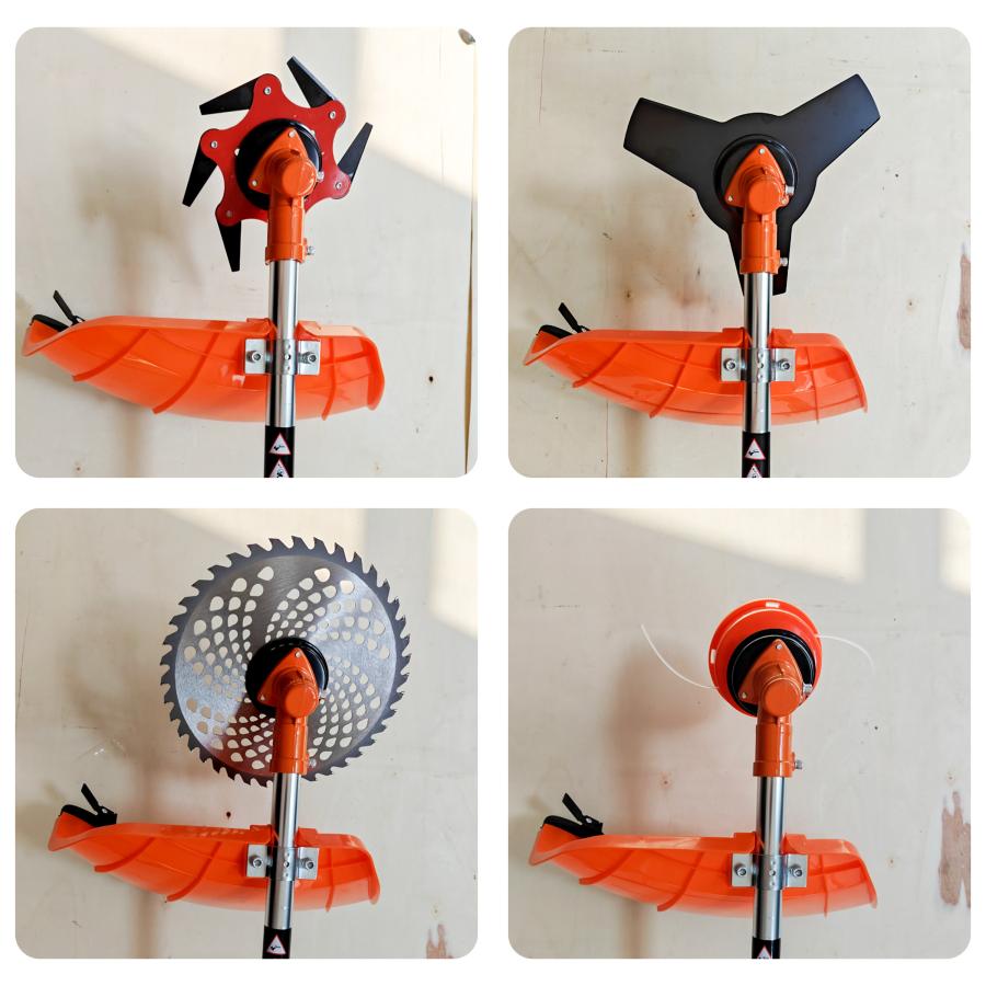 5種類アタッチメント付ワイヤーブレート 52cc強力草刈機 売尽しセール！5種類アタッチメント付 52cc強力草刈機 エンジン