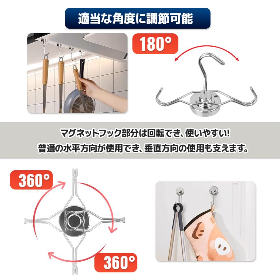 マグネットフック 超磁力 マグネットリング 直径32mm 耐荷重垂直最大 