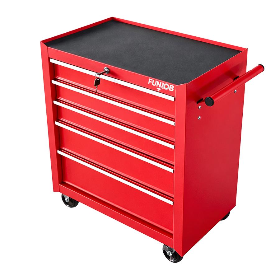 ツールボックス ローラーキャビネット 工具箱 5段 鍵付き 引き出し