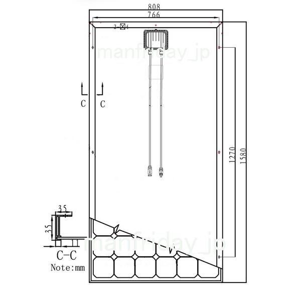 ソーラーパネル 190W 太陽電池 ソーラーパネル190w 太陽光発電_SN : 丸美 - 通販 - Yahoo
