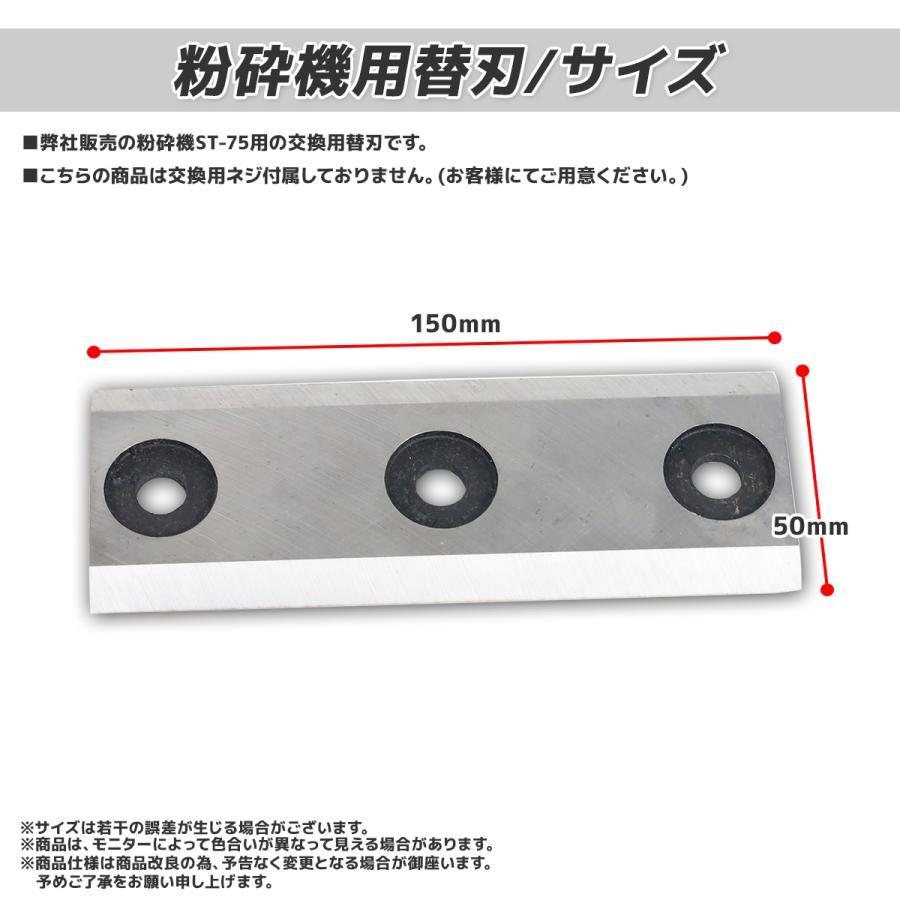 粉砕機用替刃 2枚1組 替刃セット 樹木粉砕機 ウッドチッパー 家庭用