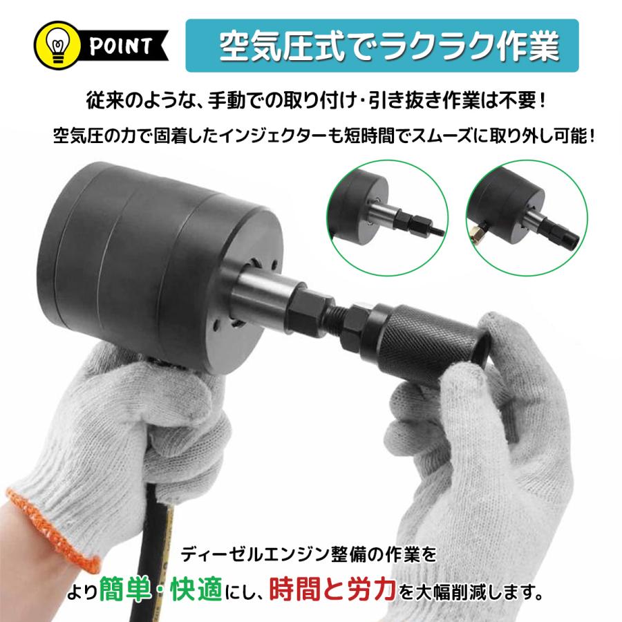 空気圧インジェクターツールキット インジェクタープーラー除去ツール