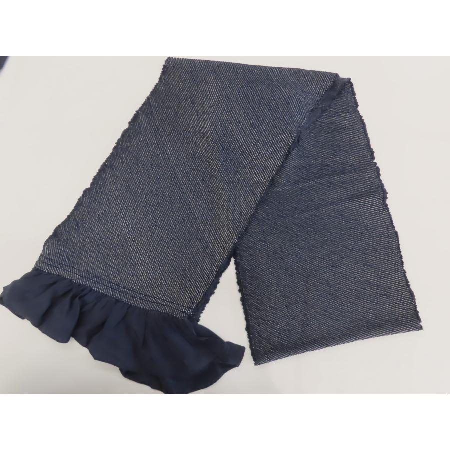 兵児帯 正絹 総絞り 濃紺 男物 紳士用 大特価 新品 お正月 浴衣 お 