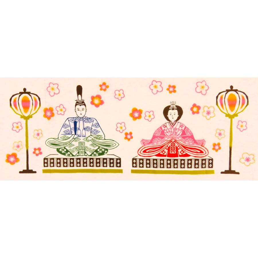 WAFUKA 雛人形 ひな祭り お内裏様 お雛様 ぼんぼり 手拭い 手ぬぐい