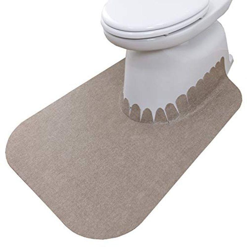 サンコー トイレマット 滑り止め ずれない 拭ける 床汚れ防止 ロング 