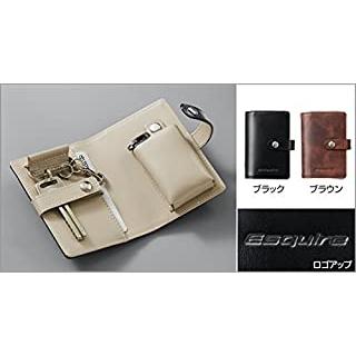 TOYOTA (トヨタ) 純正部品 ESQUIRE エスクァイア 【ZWR80G ZRR80G ZRR85G】 本革キーケース 【ブラック】08031-28010