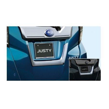 SUBARU JUSTY スバル ジャスティ【M900F M910F】 リヤライセンスガーニッシュ(メッキ)[08400F1042]