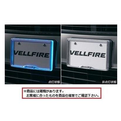 トヨタ ヴェルファイア【GGH30W GGH35W AGH30W AGH35W AYH30W】　ナンバーフレームイルミネーション【下記参照】