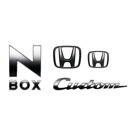 ホンダ Nボックス【JF3-230/500/840/850 JF4-120/220/840/850】 ブラックエンブレム(N-BOXCustom用)【ブラッククローム調】[08F20-TTA-001C]