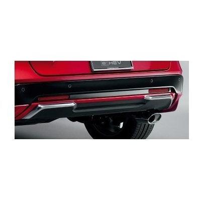 VEZEL リアバンパーガーニッシュ ブラック/オレンジ 新型 ヴェゼル ベゼル RV系 専用 リアバンパー エアロ