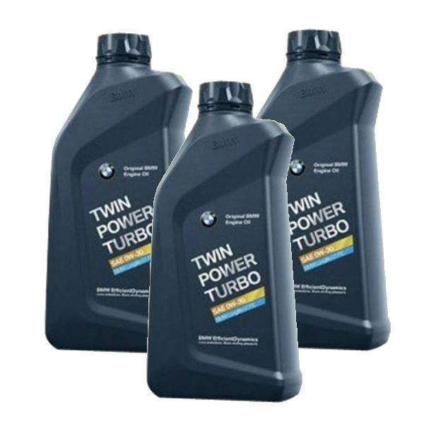 3本セット BMW MINI 純正 ロングライフ ガソリン車用 プレミアム エンジンオイル 0W30 Twin Power Turbo Longlife01 FE 1L